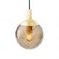 Casse Luna pendel m/bruntonet glas - Brstet messing