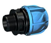 iJOINT 20 mm x 1/2" overgang med nippel, PP, PN16