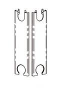 Altech endegavl sæt til radiator type 22, højde 500mm. For Compact 4, 6 samt P4