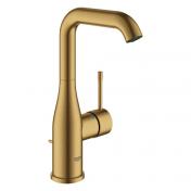 Grohe Essence New L h�ndvaskarmatur m/bundventil og svingtud - B�rstet cool sunrise