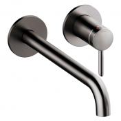 Damixa Iris h�ndvaskarmatur til indbygning m/Koldstart - 250 mm - B�rstet grafitgr�