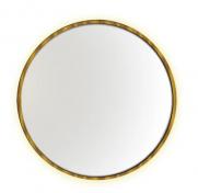 Kriss rundt spejl m/LED backlight �60 - Mat guld