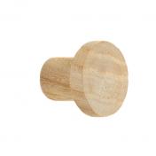 Beslagsboden B407 m�belknop i tr� - Lys ask