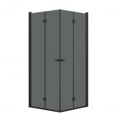 Dansani Match B+B bruseniche - 80x80 cm - Tonet glas/mat sort