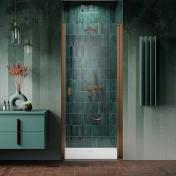 Strømberg Noma 20 nichedør 800mm - Højre - Børstet kobber