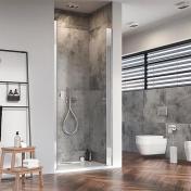 Strømberg Noma 20 nichedør 800mm - Højre - Krom