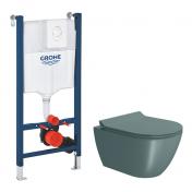 GSI Pura Agave 50 toiletpakke inkl. sde m. softclose, cisterne og hvid betjening