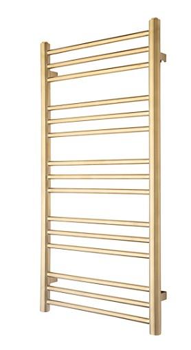 TVS Plus 15 håndklædetørrer - 50x99 cm - Børstet messing/Guld TVS Plus 15 håndklædetørrer - 50x99 cm - Børstet messing/Guld
