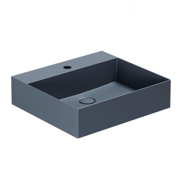 Lavabo Elegance SQ 50 håndvask t/væg eller møbel - Uden overløb - Royal blue Lavabo Elegance SQ 50 håndvask t/væg eller møbel - Uden overløb - Royal blue