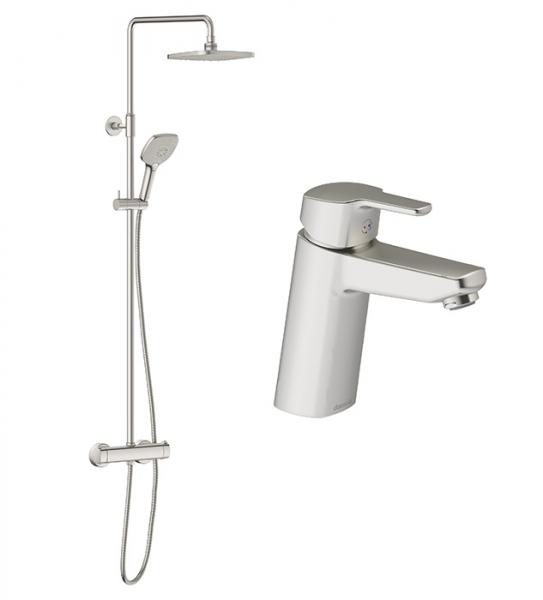 Damixa Pine komplet pakke til badeværelset - Steel Damixa Pine komplet pakke til badeværelset - Steel