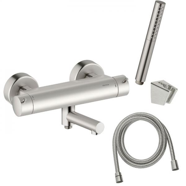 Damixa Iris komplet badekararmatur - Steel Damixa Iris komplet badekararmatur - Steel