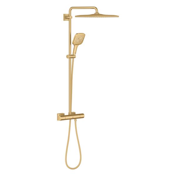 Grohe Rainshower SmartActive 310 Cube brusesystem - Børstet cool sunrise Grohe Rainshower SmartActive 310 Cube brusesystem - Børstet cool sunrise