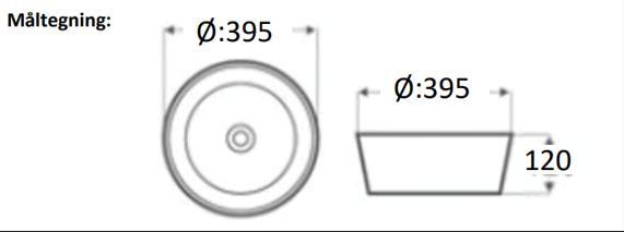 Cassøe Romano fritstående bowlevask - Glas/gylden te Cassøe Romano fritstående bowlevask - Glas/gylden te