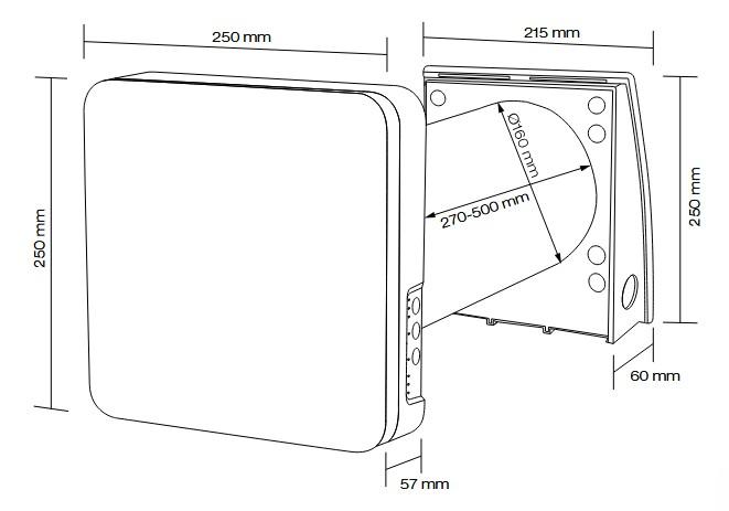 Duka One S6B til v&aring;drum m/varmegenvinding