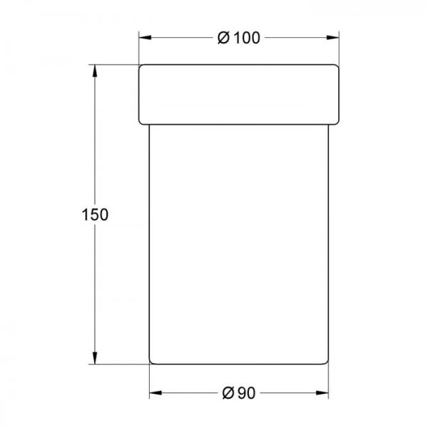 Grohe l&oslash;st glas til toiletb&oslash;rste