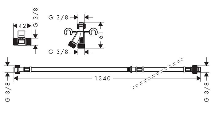 hansgrohe vandtilkoblingss&aelig;t til douchetoilet