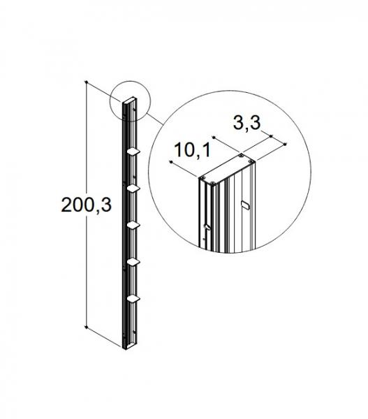 Dansani Tower brusereol til Match A/B/E - Mat sort - Ny model
