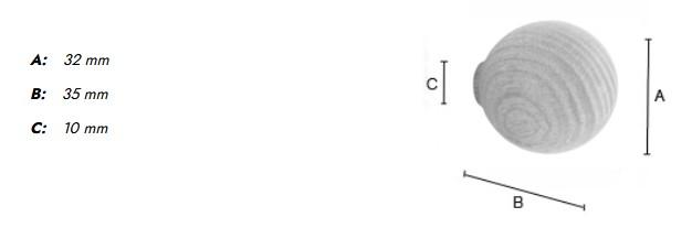 Beslagsboden B406 møbelknop i træ - Sort ask Beslagsboden B406 møbelknop i træ - Sort ask