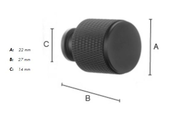 Beslagsboden knobgreb BK451 m/crystal cut - Krom