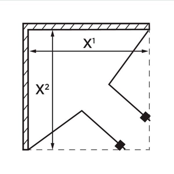 Strømberg Noma 110 bruseniche m/foldedøre - Skræddersyet - Mat sort Strømberg Noma 110 bruseniche m/foldedøre - Skræddersyet - Mat sort