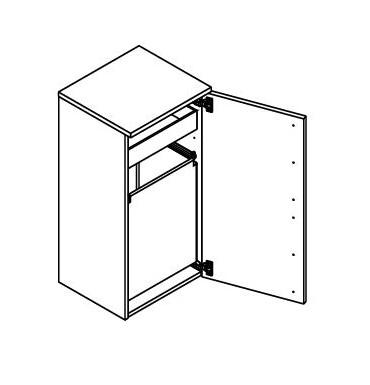 Dansani Luna Urban underskab 40 m/bakke+pose - Venstrehængslet - Hvid mat Dansani Luna Urban underskab 40 m/bakke+pose - Venstrehængslet - Hvid mat