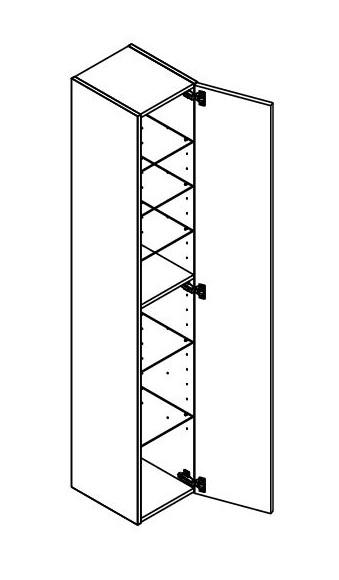 Dansani Luna Urban højskab 30 - Højrehængslet - Sort eg Dansani Luna Urban højskab 30 - Højrehængslet - Sort eg