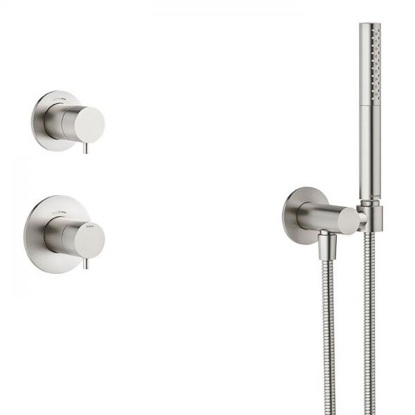 Damixa Iris DS 1 brusesystem til indbygning - Steel Damixa Iris DS 1 brusesystem til indbygning - Steel