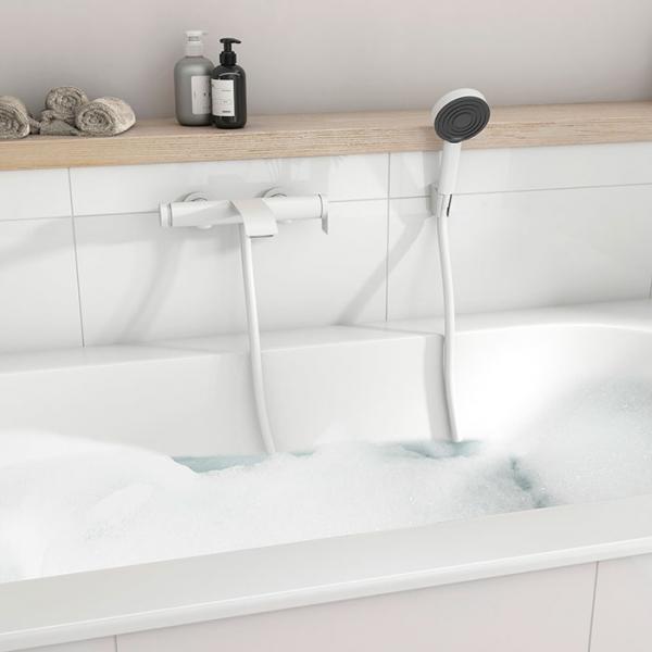 hansgrohe Pulsify Porter 105 bruseholders&aelig;t 1jet - Mat hvid