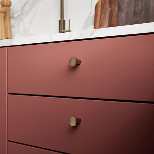 Damixa Zen møbelknop Ø24 mm - Børstet kobber Damixa Zen møbelknop Ø24 mm - Børstet kobber