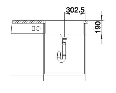Blanco Dalago 6-F MX k&oslash;kkenvask - Soft white