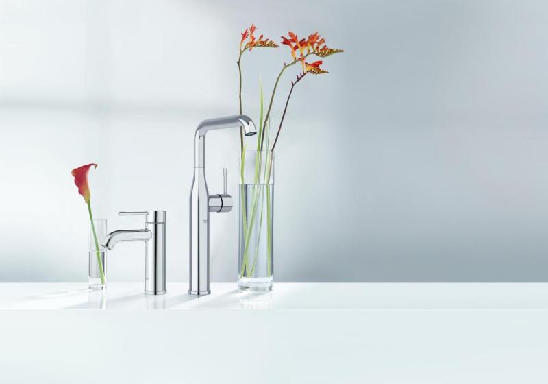Grohe Essence New håndvaskarmatur u/bundventil - Steel Grohe Essence New håndvaskarmatur u/bundventil - Steel