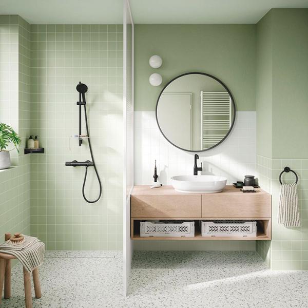 Grohe Vitalio Joy+ 120 bruses&aelig;t - Mat sort