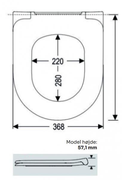 Lavabo Glomp rimless gulvstående toilet m/soft close sæde - Hvid Lavabo Glomp rimless gulvstående toilet m/soft close sæde - Hvid