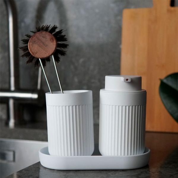 Beslagsboden Wave sæbedispenser t/bord - Mat hvid Beslagsboden Wave sæbedispenser t/bord - Mat hvid