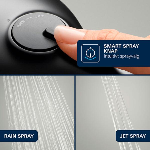 Grohe Vitalio Start 110 brusesæt 2 sprays - Mat sort Grohe Vitalio Start 110 brusesæt 2 sprays - Mat sort