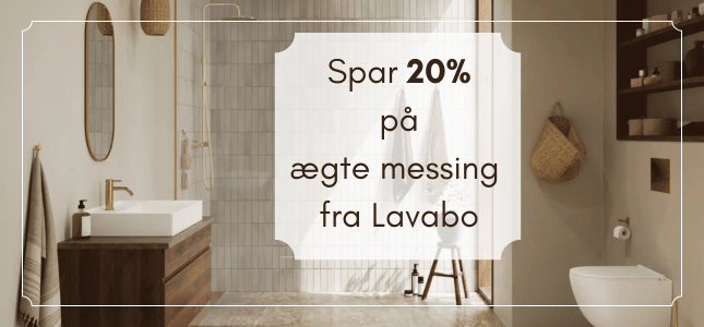 Spar 20% på Lavabo i massiv messing